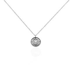 Marc Orian Colliers|Colliers Acier Inoxydable > Collier Aryan Acier Blanc