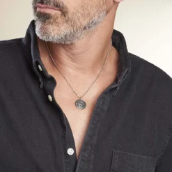 Marc Orian Colliers|Colliers Acier Inoxydable > Collier Aryan Acier Blanc