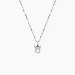 Collier Astra Argent Blanc Oxyde De Zirconium