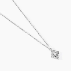 Collier Astrea Argent Blanc Oxyde De Zirconium