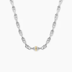 Collier Astrig Or Acier Bicolore