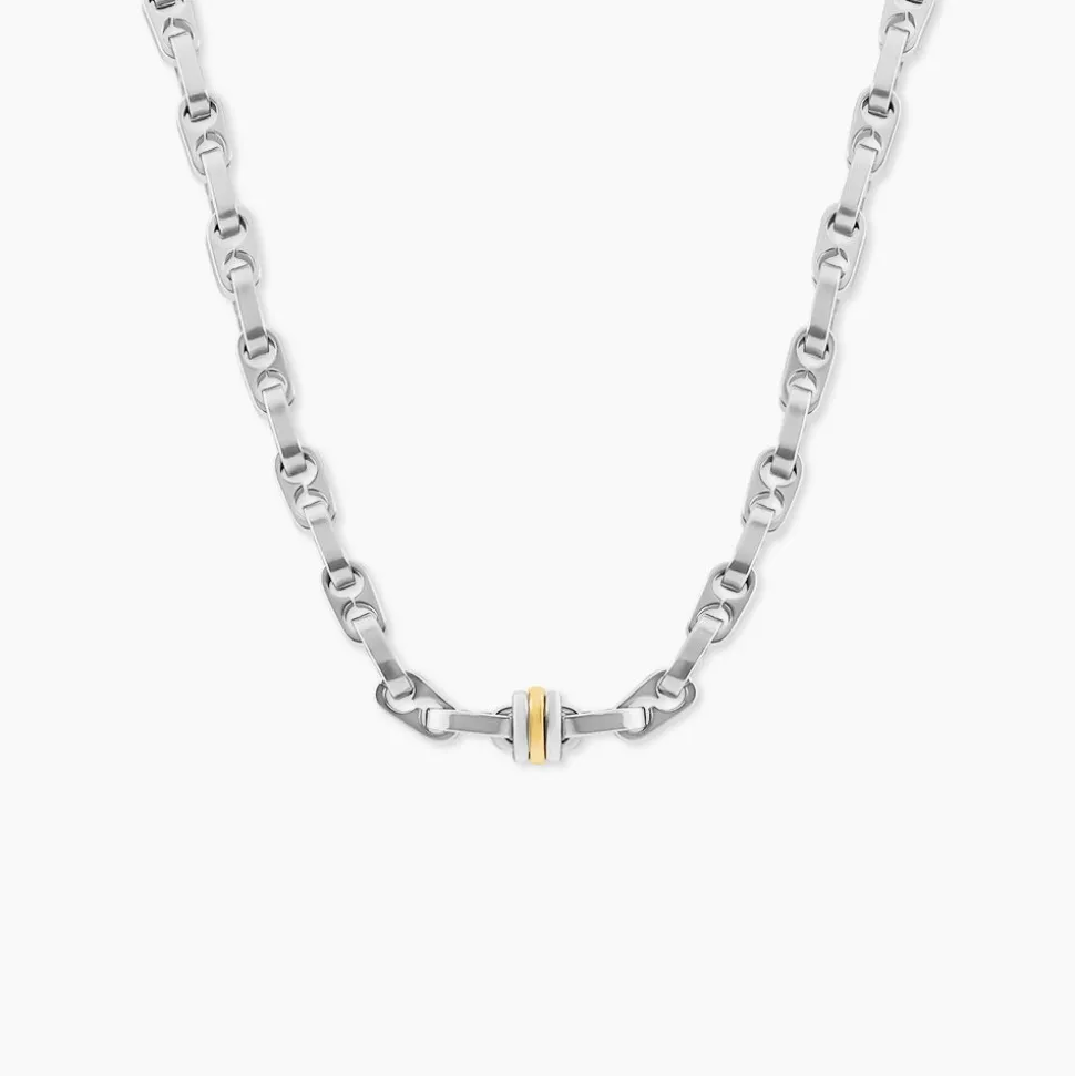 Collier Astrig Or Acier Bicolore