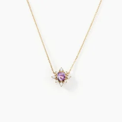 Marc Orian Colliers|Colliers Avec Pierres > Collier Astrithr Or Jaune Améthyste Oxyde De Zirconium or jaune améthyste violet