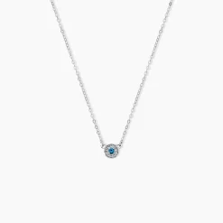 Collier Auxana Argent Blanc Oxyde De Zirconium