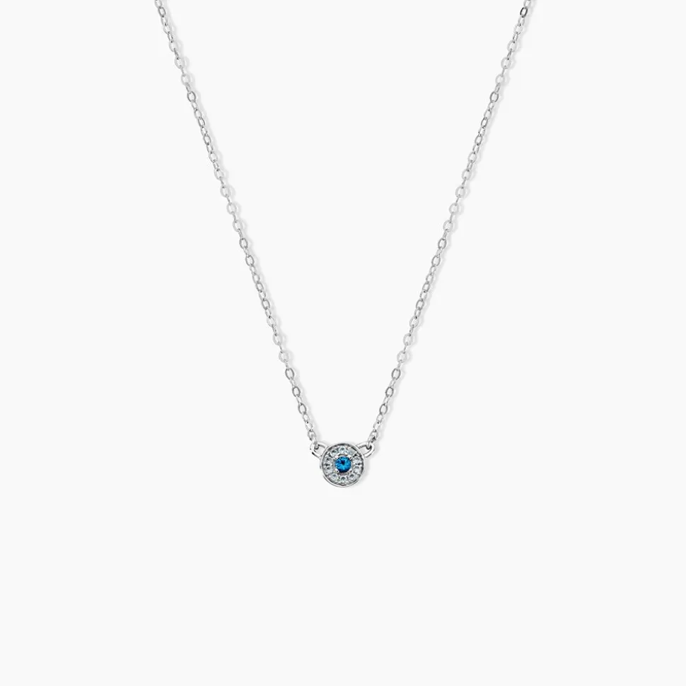 Collier Auxana Argent Blanc Oxyde De Zirconium