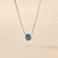Collier Auxana Argent Blanc Oxyde De Zirconium