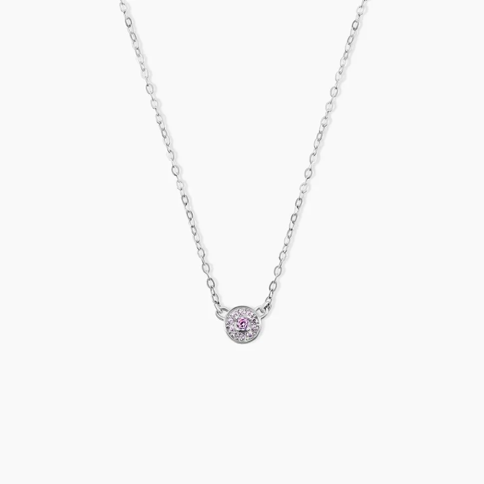 Collier Auxana Argent Blanc Oxyde De Zirconium