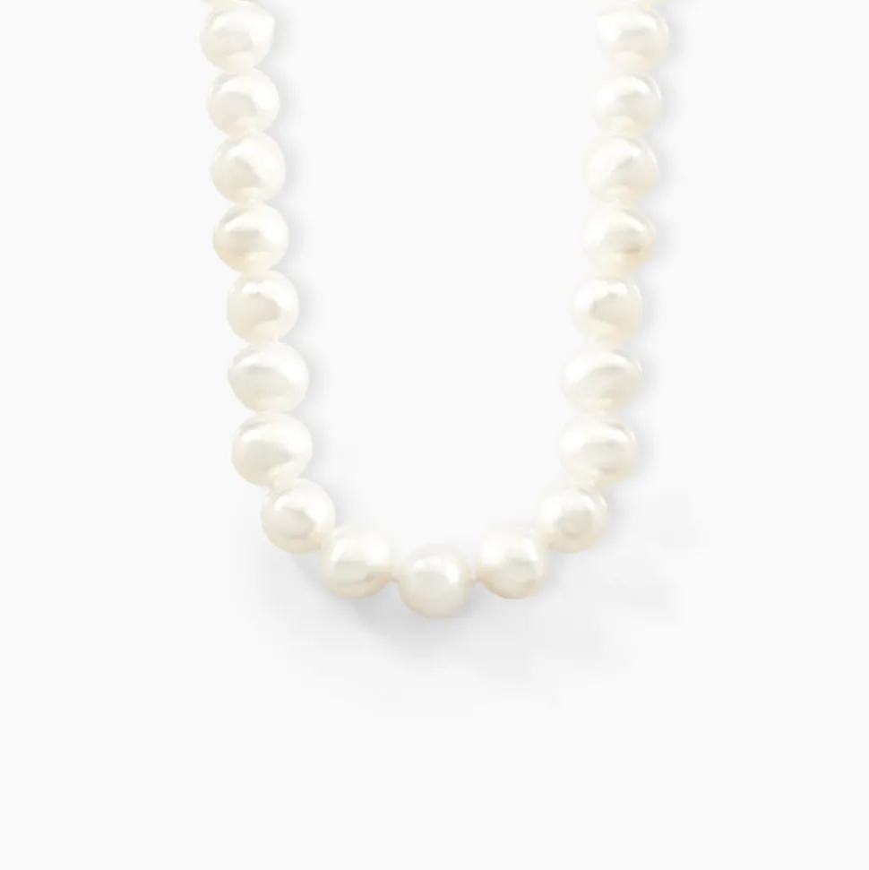 Collier Baroque Or Jaune Perle De Culture