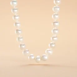 Collier Baroque Or Jaune Perle De Culture