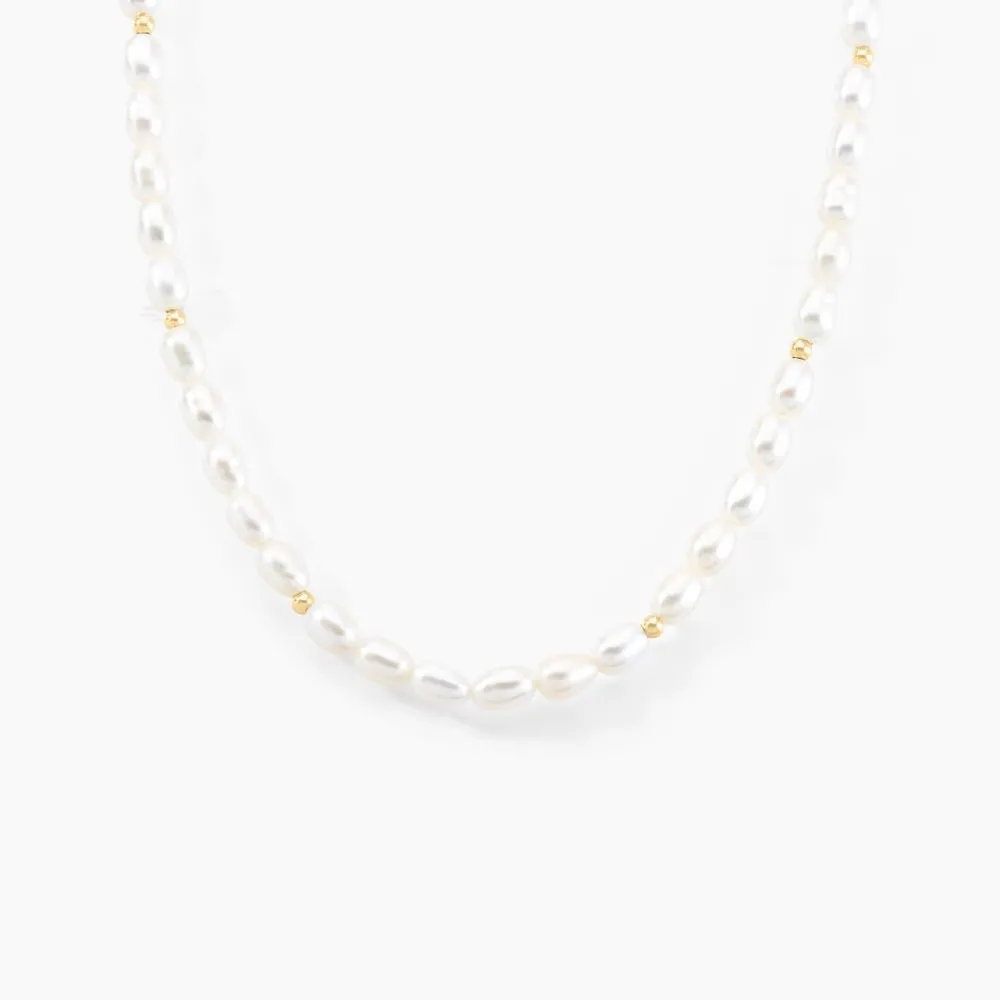 Marc Orian Colliers|Colliers Avec Pierres > Collier Billes Or Jaune Perle De Culture