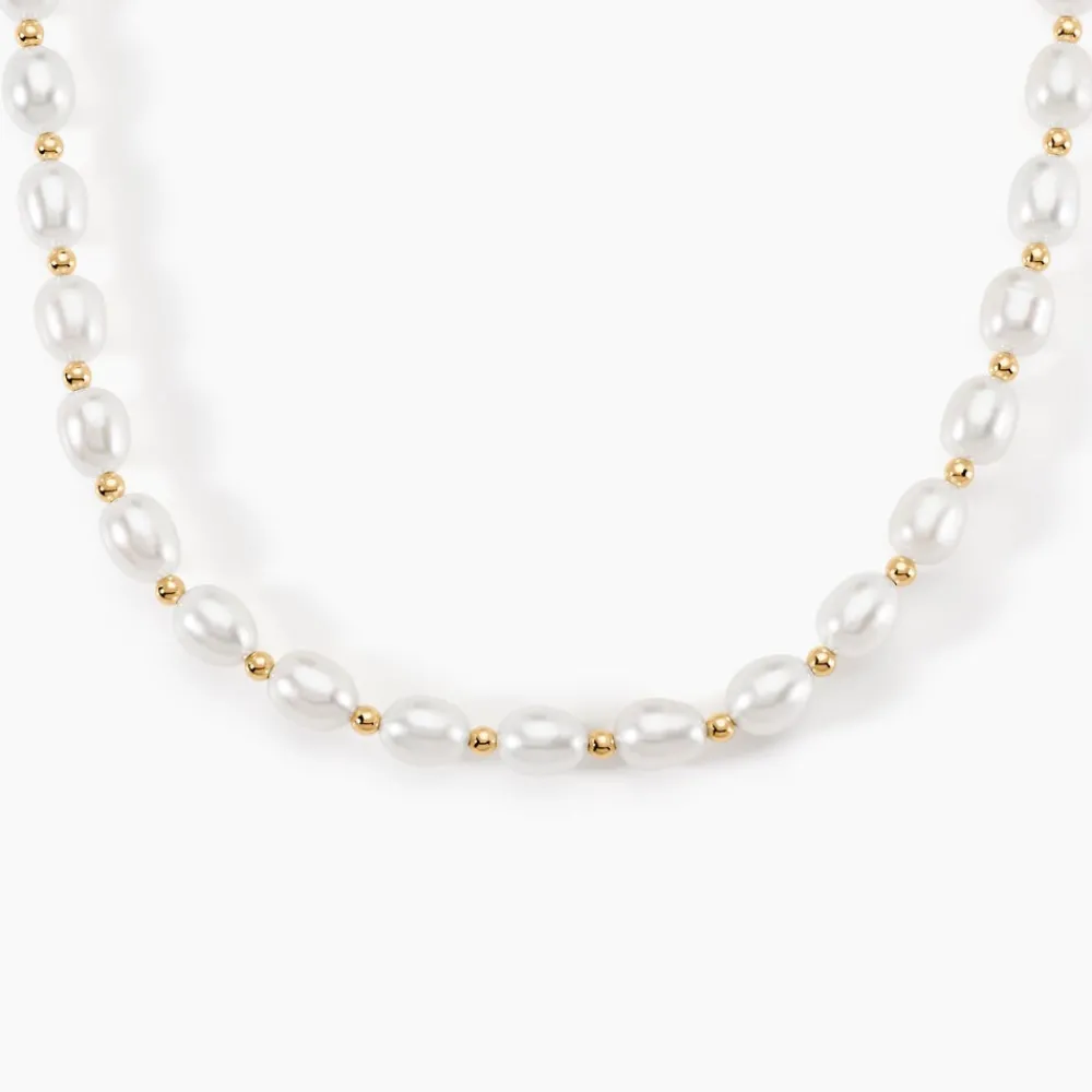 Marc Orian Colliers|Colliers Avec Pierres > Collier Billes Or Jaune Perle De Culture
