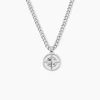 BOSS BIJOUX Colliers|Colliers Acier Inoxydable > Collier Boss North Acier Blanc