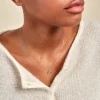 Collier Brielle Argent Blanc