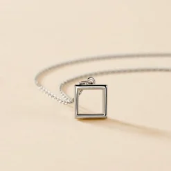 Collier Brielle Argent Blanc