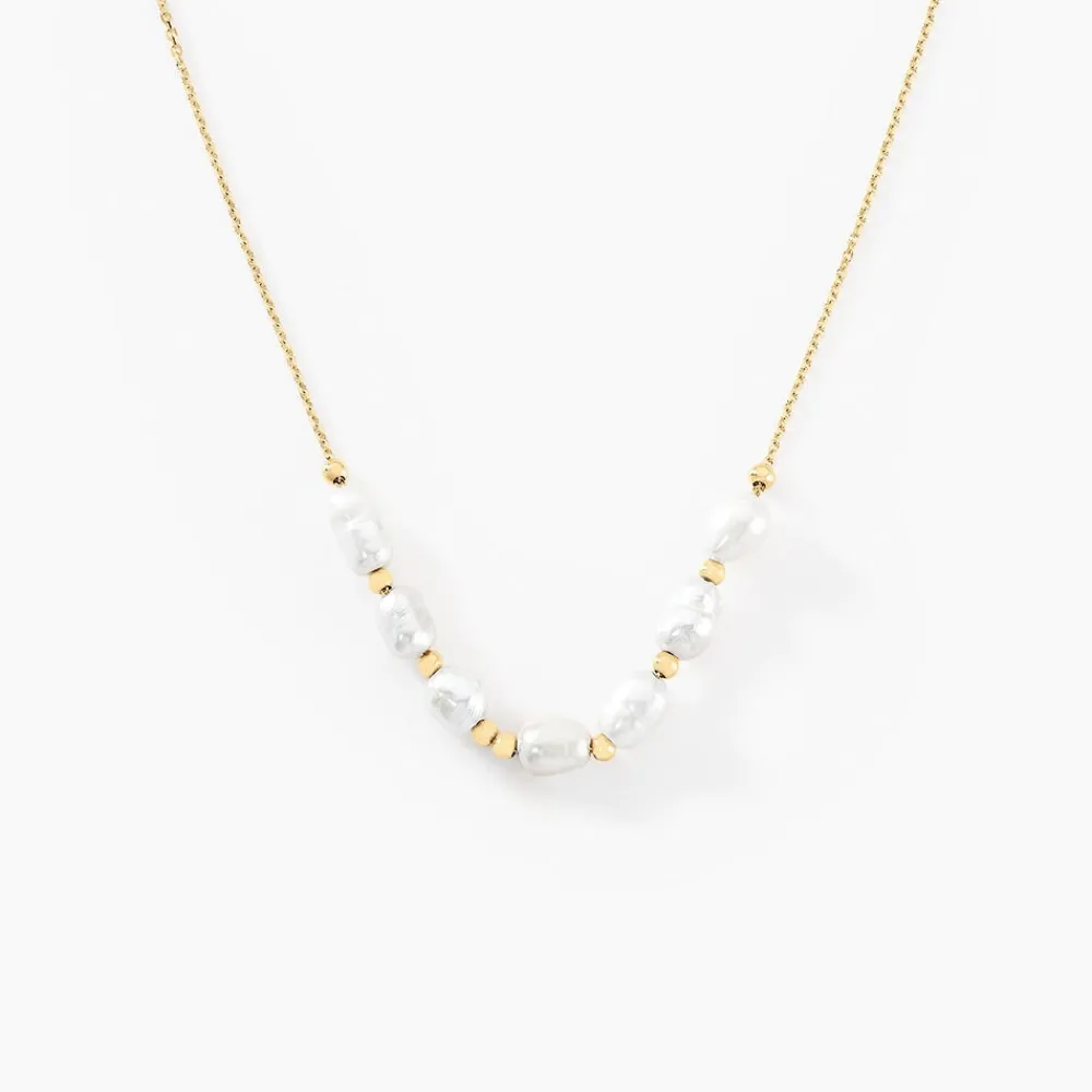 Marc Orian Colliers|Colliers Avec Pierres > Collier Bron Or Jaune Perle De Culture