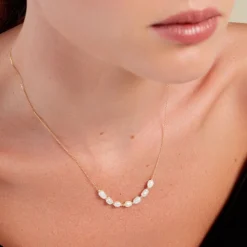 Marc Orian Colliers|Colliers Avec Pierres > Collier Bron Or Jaune Perle De Culture