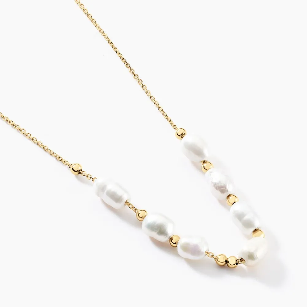 Marc Orian Colliers|Colliers Avec Pierres > Collier Bron Or Jaune Perle De Culture