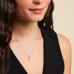 Marc Orian Colliers Cœur|Colliers > Collier Bronte Or Jaune Nacre Diamant