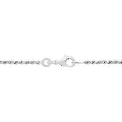 Marc Orian Colliers Fantaisie|Colliers > Collier Cacilda Maille Corde Argent Blanc