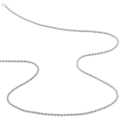 Marc Orian Colliers Fantaisie|Colliers > Collier Cacilda Maille Corde Argent Blanc