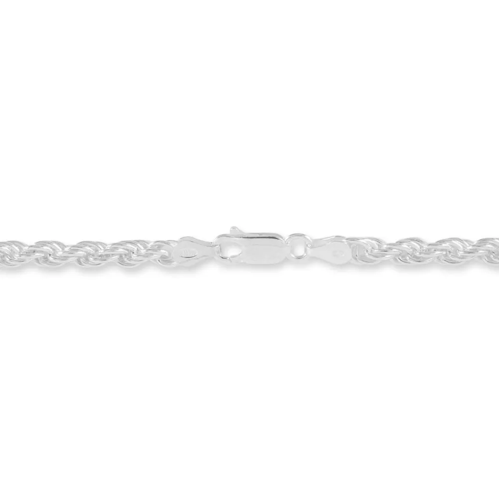 Marc Orian Colliers|Colliers Argent > Collier Cacilda Maille Corde Argent Blanc
