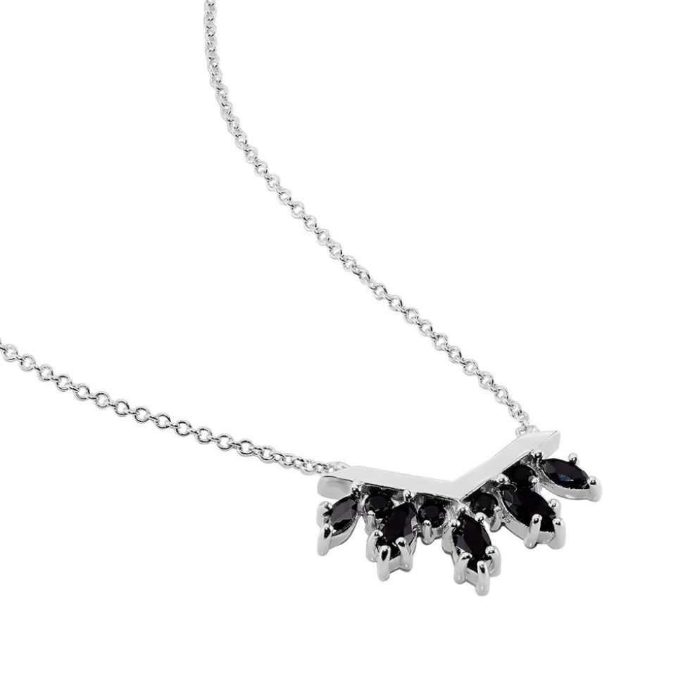 Collier Calixa Argent Blanc Oxyde De Zirconium