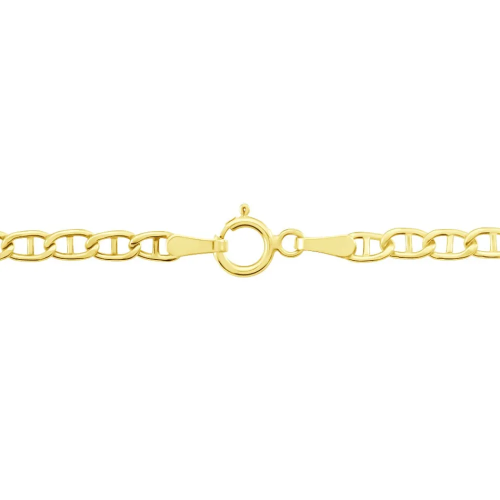 Marc Orian Colliers|Chaines Homme > Collier Capucin Or Jaune Maille Marine Plate