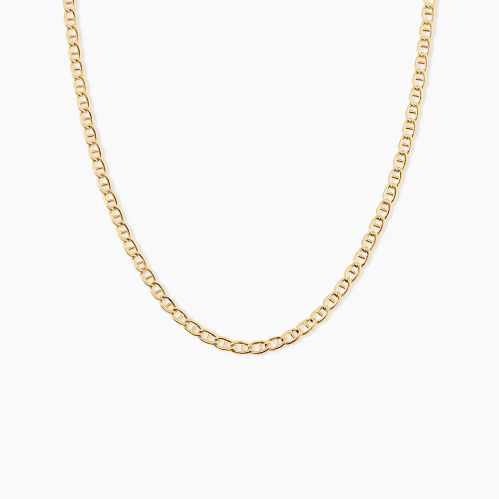 Marc Orian Colliers|Chaines Homme > Collier Capucin Or Jaune Maille Marine Plate