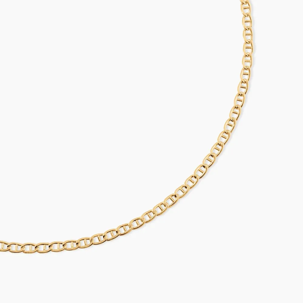 Marc Orian Colliers|Chaines Homme > Collier Capucin Or Jaune Maille Marine Plate