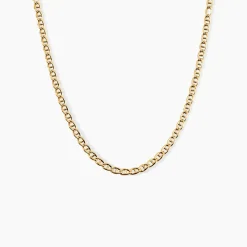 Marc Orian Colliers|Chaines Homme > Collier Capucin Or Jaune Maille Marine Plate