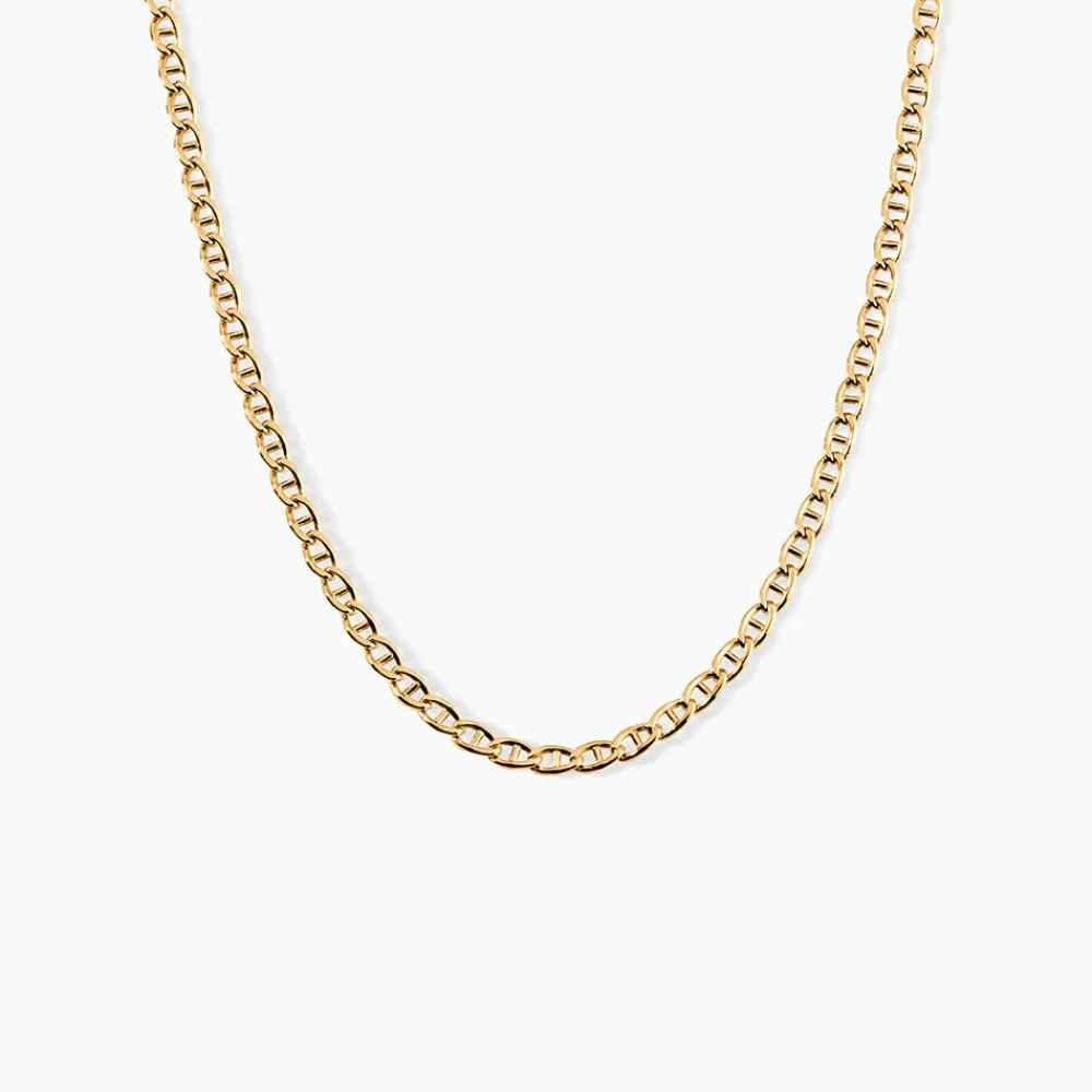 Marc Orian Colliers|Chaines Homme > Collier Capucin Or Jaune Maille Marine Plate