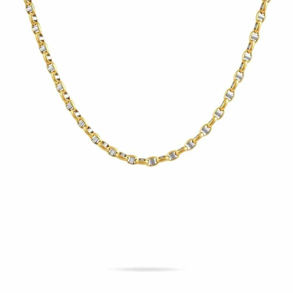 Marc Orian Colliers|Chaines Femme > Collier Carlo Or Bicolore Maille Marine Ronde