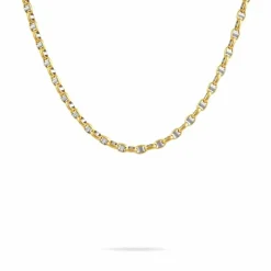 Marc Orian Colliers|Chaines Homme > Collier Carlo Or Bicolore Maille Marine Ronde