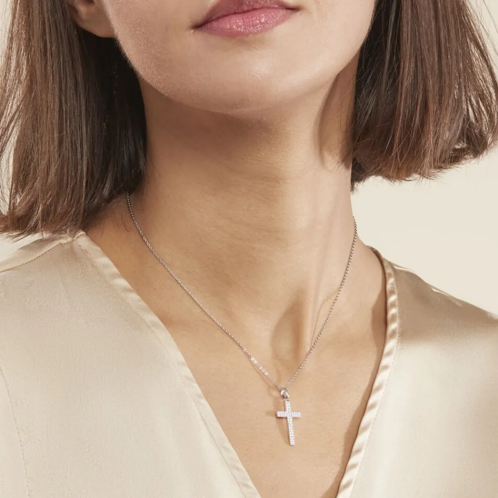 Marc Orian Colliers Fantaisie|Colliers > Collier Carola Argent Blanc Oxyde De Zirconium