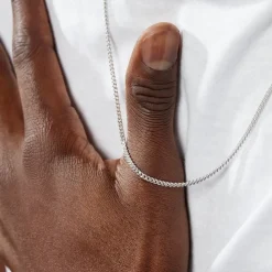 Marc Orian Colliers|Colliers Argent > Collier Casper Argent Blanc