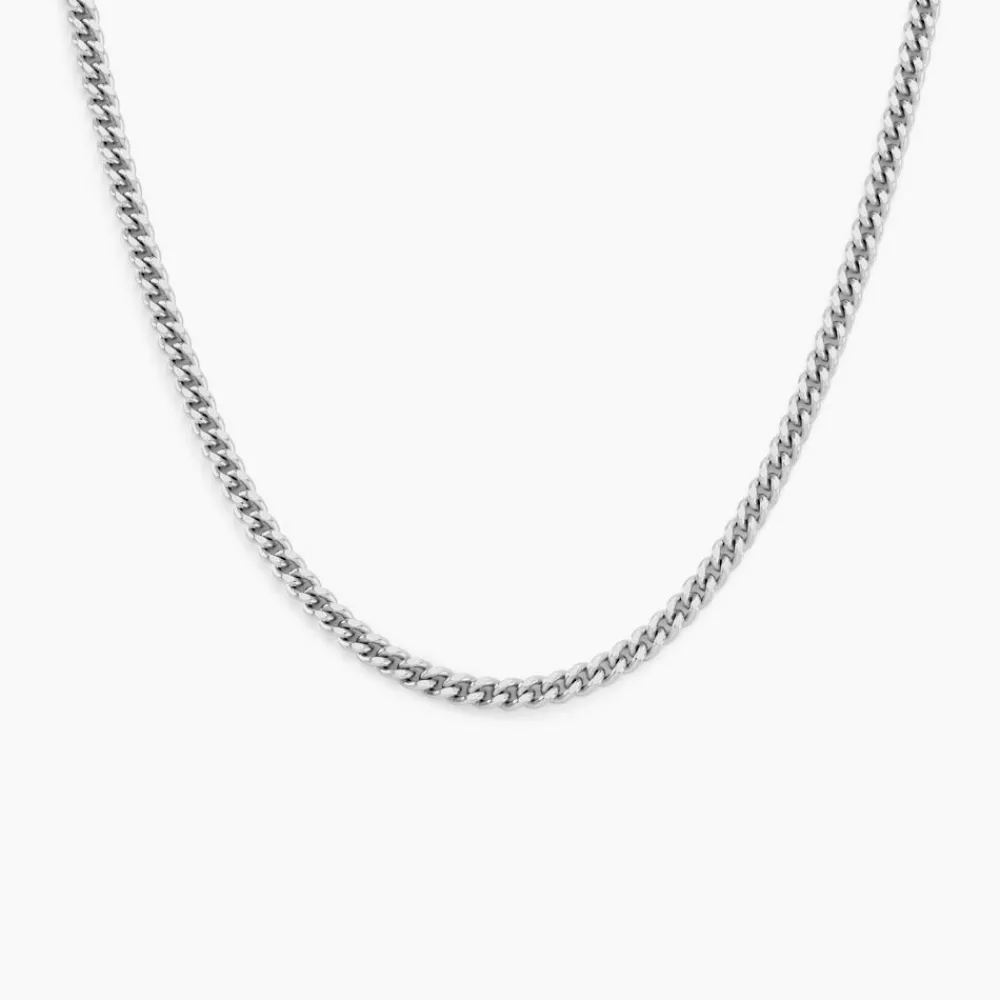 Marc Orian Colliers|Colliers Argent > Collier Casper Argent Blanc