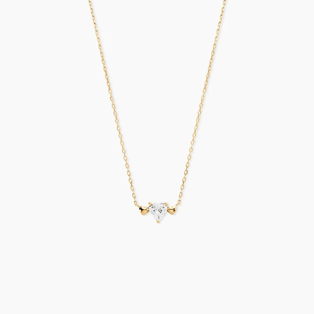 Marc Orian Colliers|Colliers Cœur > Collier Chaim Or Jaune Oxyde