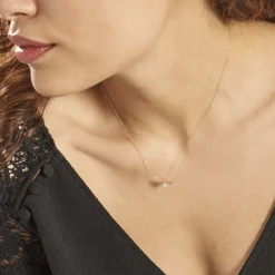 Marc Orian Colliers|Colliers Cœur > Collier Chaim Or Jaune Oxyde