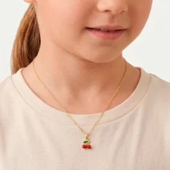 Marc Orian Colliers|Colliers Avec Pierres > Collier Cherry Cerise Or Jaune