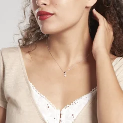 Collier Chleo Argent Blanc Oxyde De Zirconium