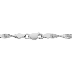 Marc Orian Colliers Fantaisie|Colliers > Collier Ciana Torsade Diamante Argent Blanc