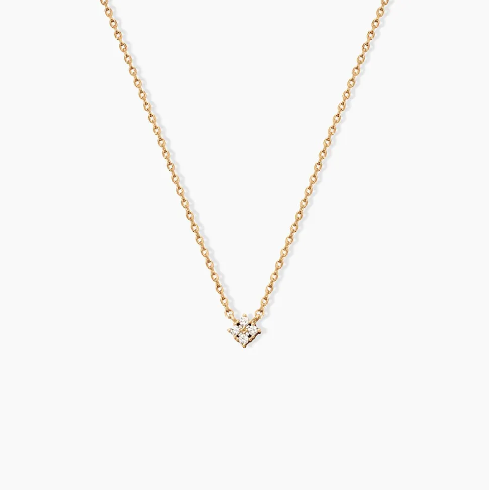 Collier éclat Perlé Plaqué Or Oxyde De Zirconium