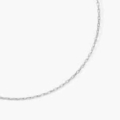 Marc Orian Colliers Fantaisie|Colliers > Collier Claudine Maille Forcat Argent Blanc