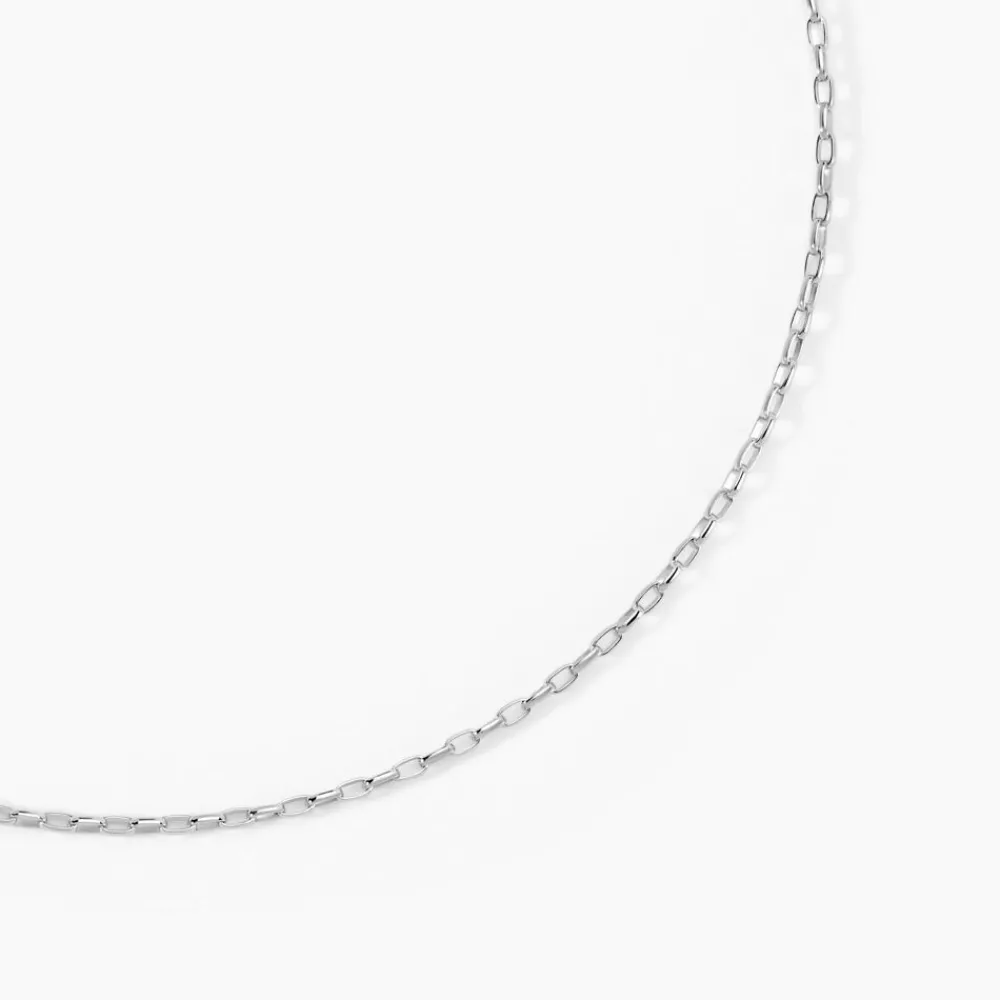 Marc Orian Colliers Fantaisie|Colliers > Collier Claudine Maille Forcat Argent Blanc