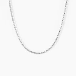 Marc Orian Colliers Fantaisie|Colliers > Collier Claudine Maille Forcat Argent Blanc