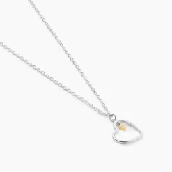 Collier Cleane Or Jaune Argent Blanc Oxyde De Zirconium