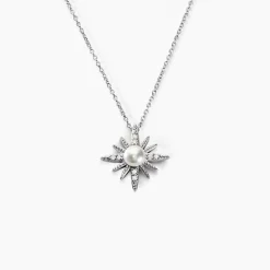 Marc Orian Colliers Fantaisie|Colliers > Collier Clementia Argent Blanc Perle De Culture Oxyde De Zirconium