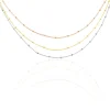 Collier Clorinthe Argent Tricolore