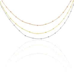 Collier Clorinthe Argent Tricolore