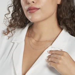 Collier Clorinthe Argent Tricolore